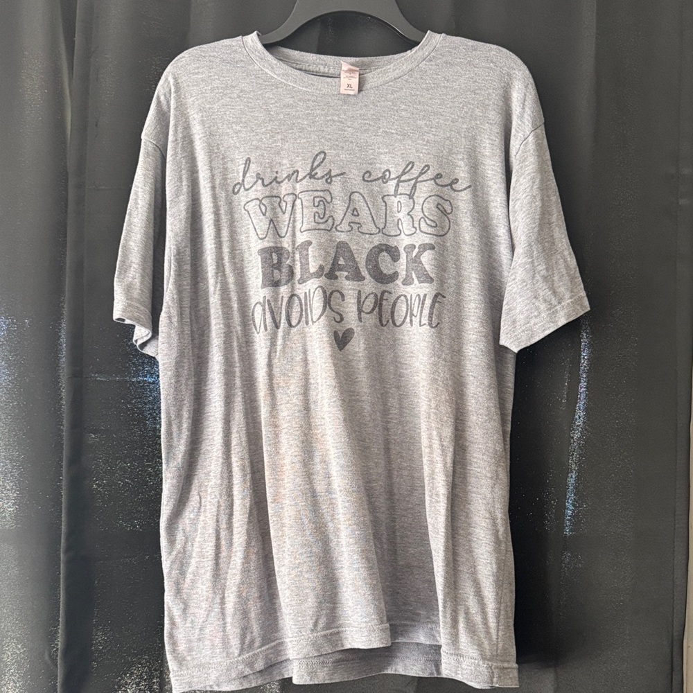 Tultex Gray Graphic Tee